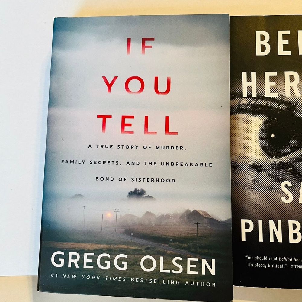 Book bundle of three‎ books If You Tell Behind Her Eyes The Silent Woman - Picture 2 of 10